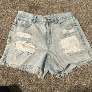 Light Washed American Eagle Jean Shorts